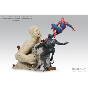 Spider-Man 3 Spider-Man vs. Venom and Sandman 14-inch Diorama